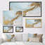 «Gold Turquoise», impression sur toile-251114226-251114236