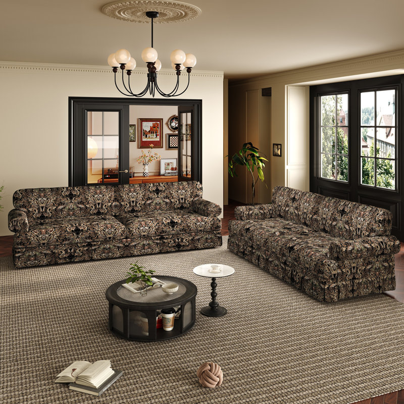 2 Piece Upholstered Sofa