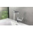 2-Function Single Mixing Valve Handle Bathroom Height Adjustable Faucet with Pull Down Sprayer & Temperature Digital Display & Rinse Mouth Sprayer-92154318
