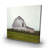 Rustic barn - 32"x32" art on canvas
