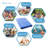 Kristofer Contemporary Solid Blue Polypropylene Area Rug-1285450516
