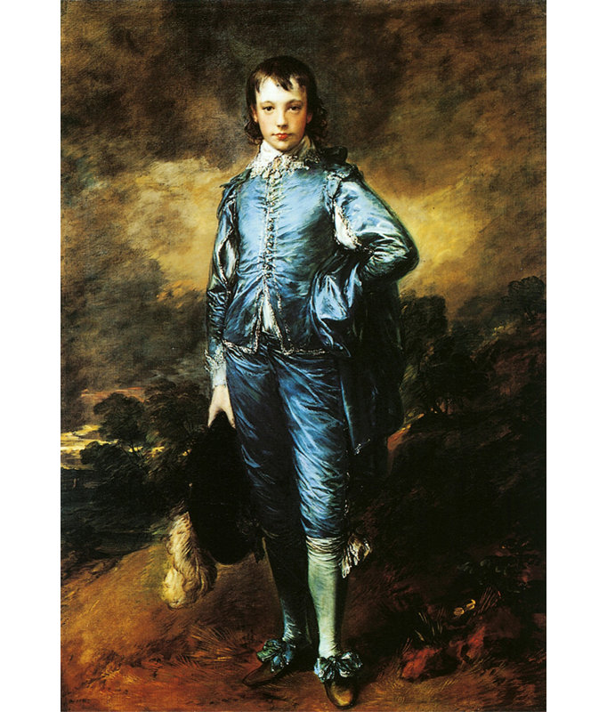 Le garçon bleu (Jonathan Buckall), H 40 po x l 27 po