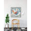 Floral Bird - reproduction sur toile avec cadre flottant-1421672237