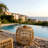 Compact Patio Tables, Acacia Wood And Wicker, Coastal Farmhouse Home