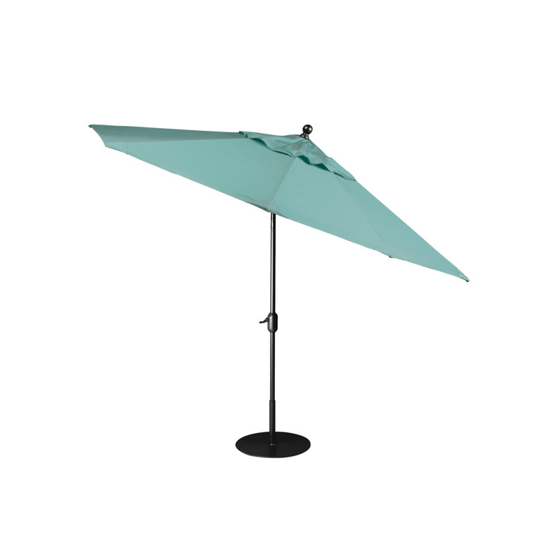 Parasol de marché 8' Portofino, Obsidienne, Gold Coast