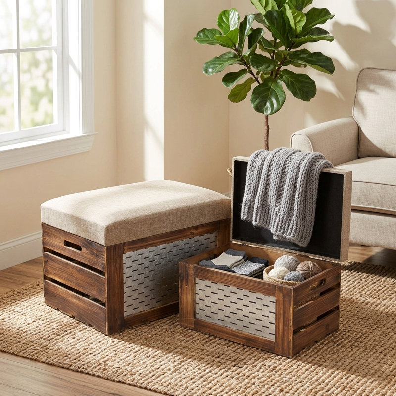 Ensemble de banc de rangement 2 pièces Feinberg