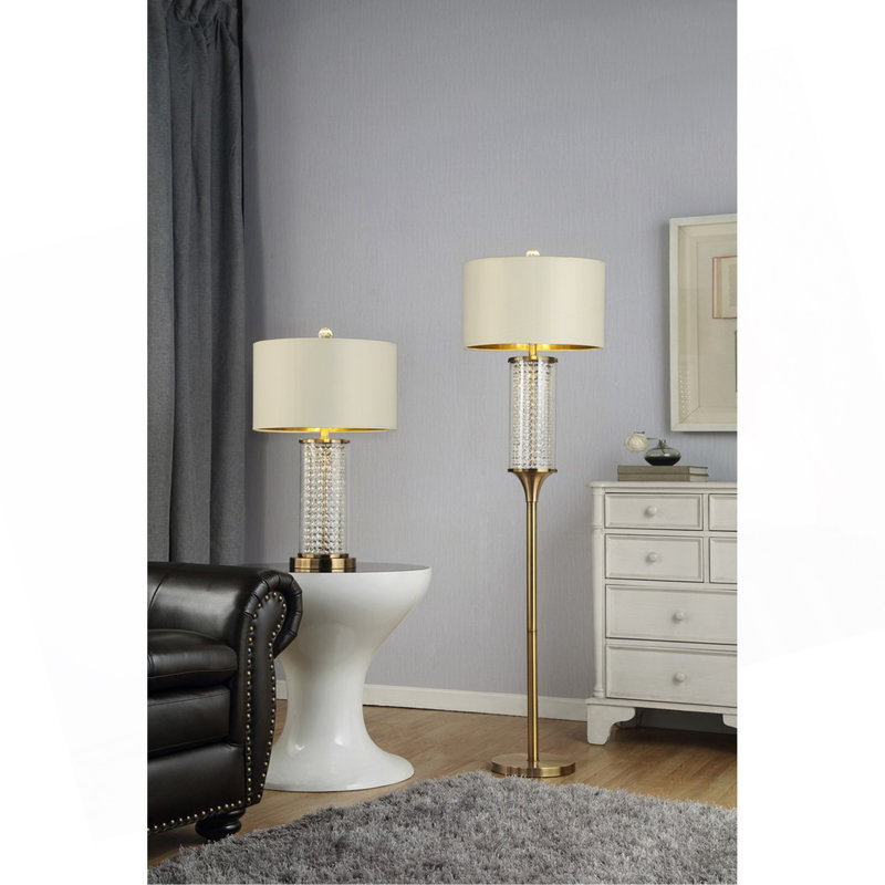 Lampe sur pied en cristal 62,25 pouces Pluviam