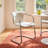 Higbee Upholstered Dining Chair with Chrome Frame