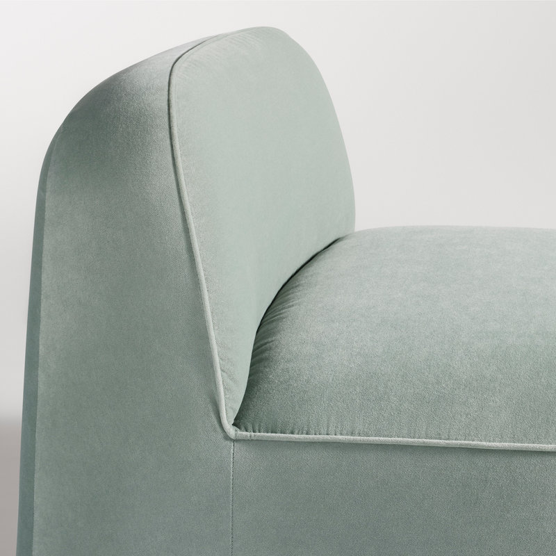 Looksee Swivel Side Chair, Breezy Blue Velvet