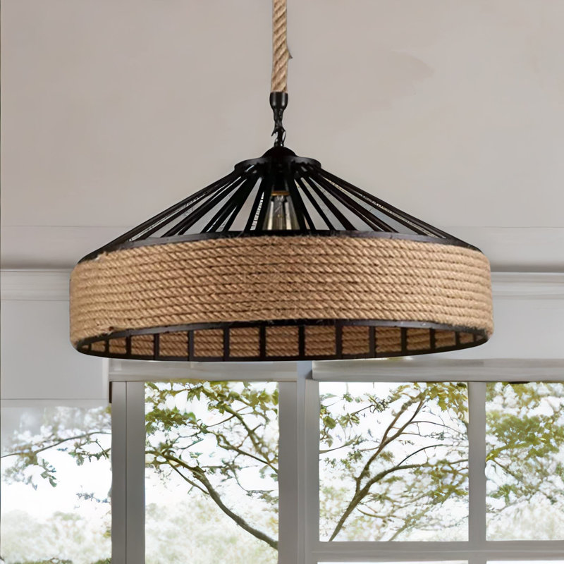 18cm H Pendant Shade in Brown