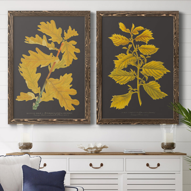 Trees & Leaves IV, toile encadrée de qualité supérieure - prête à être accrochée, H 31,5 po x l 47 po x P 1,5 po
