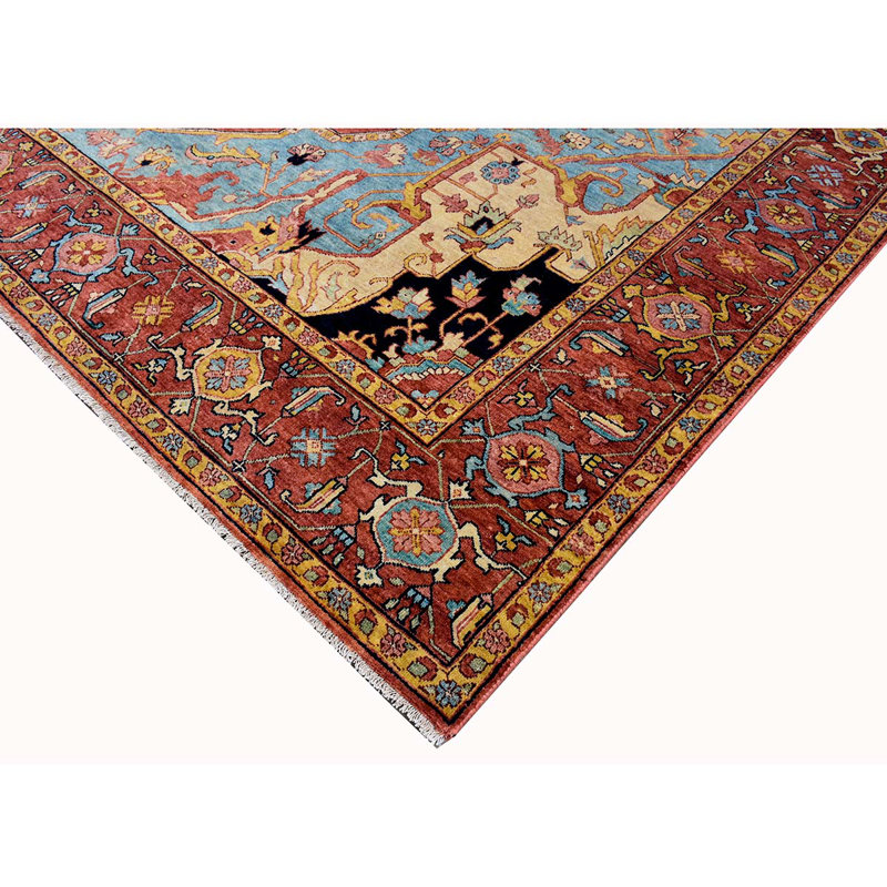 Elegant Wool Oriental Area Rug, Runner 2'6" x 12