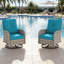 Chaises de patio à bascule pivotantes toutes saisons avec coussins-1796749156