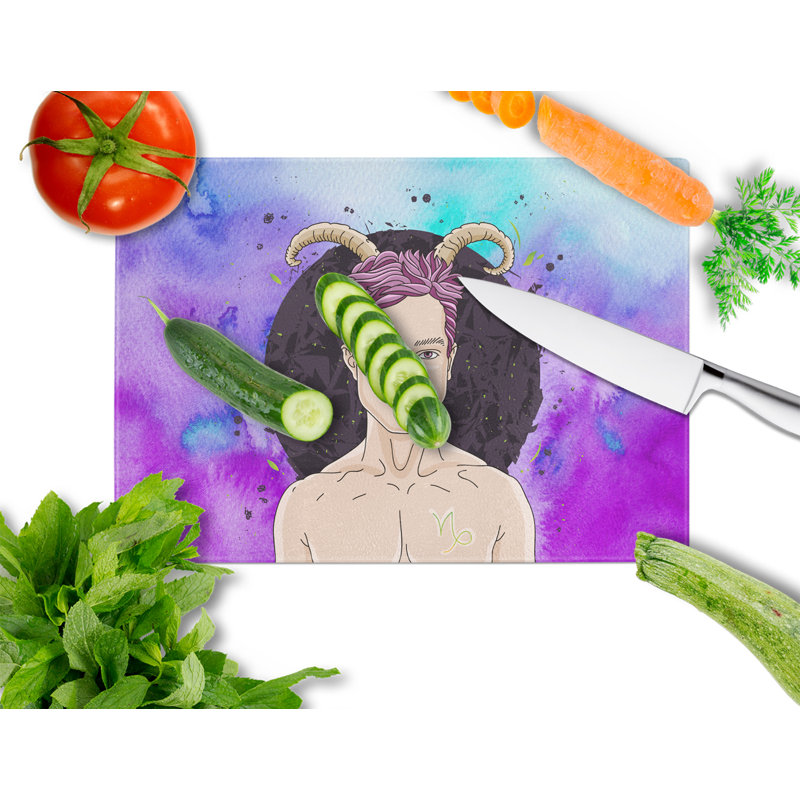 Planche à découper en verre trempé capricorn de verre trempé caroline