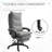 360° Swivel Executive Home Office Chair with Adjustable Height and Footrest and Double Padding