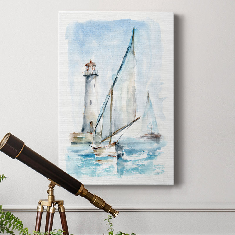 «Sailing Into The Harbor II», reproduction sur toile tendue, H 27 po x l 18 po x P 1 po
