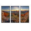 «Majestic Sunset In Mountain Landscape», ensemble de 3 toiles encadrées-64204784-64204794