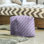 Repose-pieds cubique à rayures classic basketweave