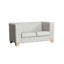 Causeuse modulaire à accoudoirs carrés 62 po