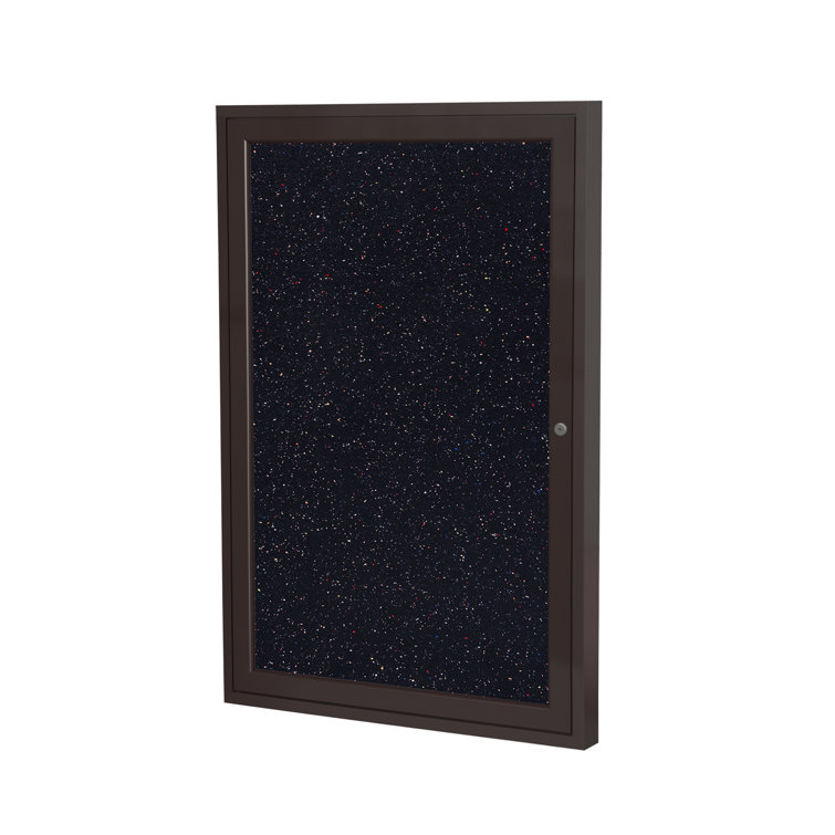Enclosed Recycled Rubber Bulletin Boards Enclosed Cabinet Rubber Bulletin Board