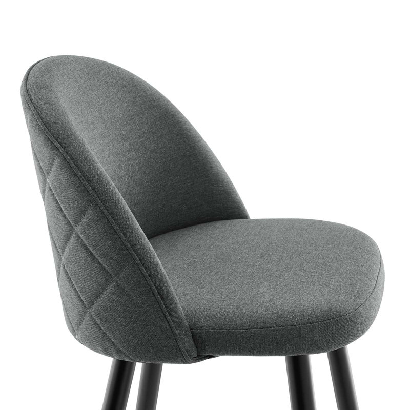 Tabourets de bar Cordial - ensemble de 2, Mélange de polyester gris, Bar Stool (29" Seat Height)
