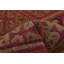 Tapis orange / mauve en laine noué à la main de conception unique 4 pi 2 po x 4 pi 4 po Jisel