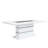 Mishell Pedestal Dining Table in White High Gloss