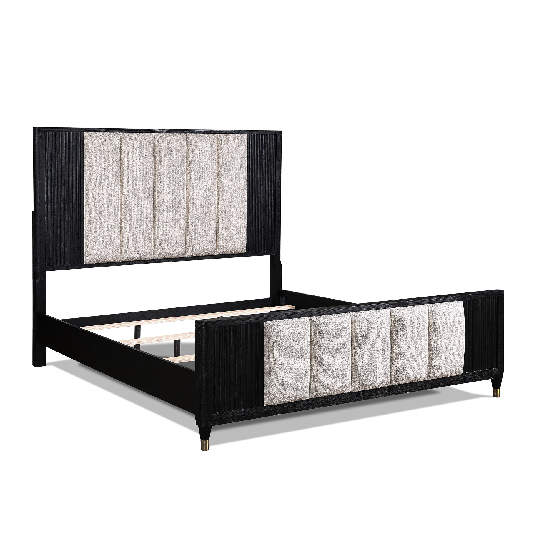Latitude Run® Elegant Queen Bed With Upholstered Headboard, Upholstery ...
