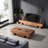 Log style simple coffee table-106442914