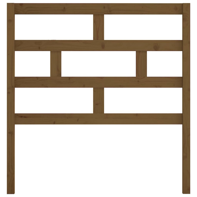 Macintyre Solid Wood Slat Headboard, 81 x 100 cm, Brown