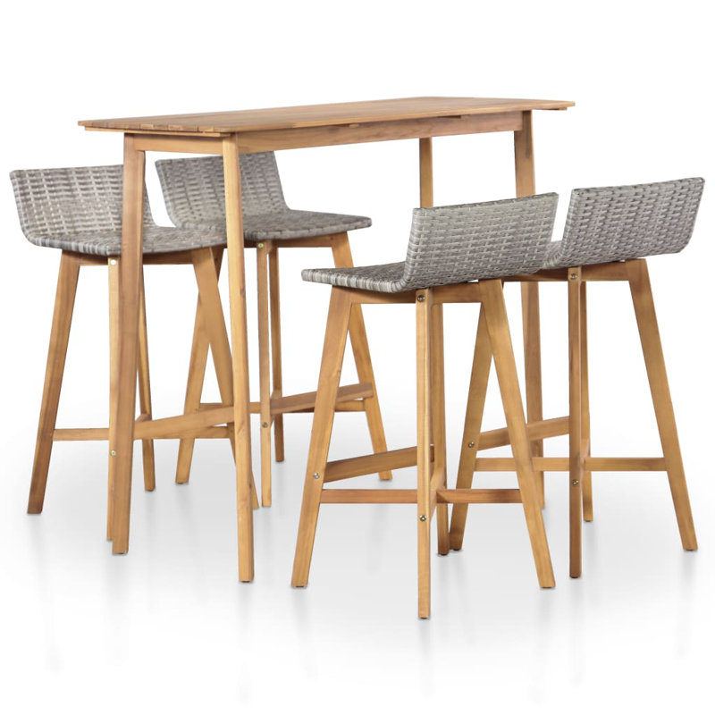 Howardwick Rectangular 4 - Person Dining Set