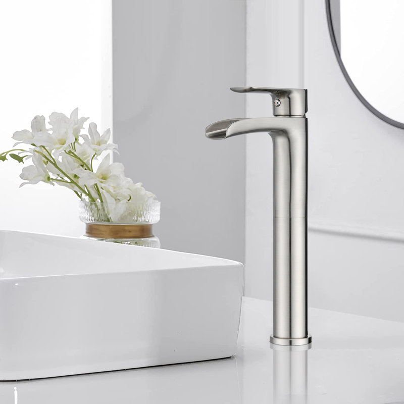 Single-Hole Single-handle Bathroom Faucet, Brushed Nickel
