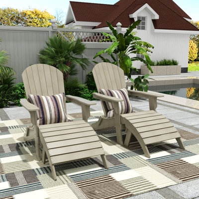 Arrlo Foldable Outdoor Adirondack Chair