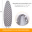 Ironing Board Cover, 100% Cotton with Thick Felt, Resists Scorching & Staining, Adjustable Fastener-135786013-135786023