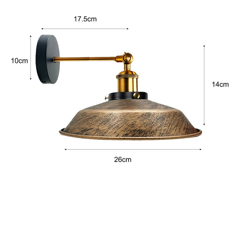 Heller Armed Sconce, Brushed Copper