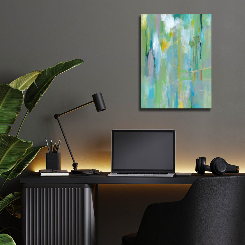 «Desert Living 3» par Jan Weiss, art mural en verre acrylique, H 16 po x l 12 po x P 0,13 po