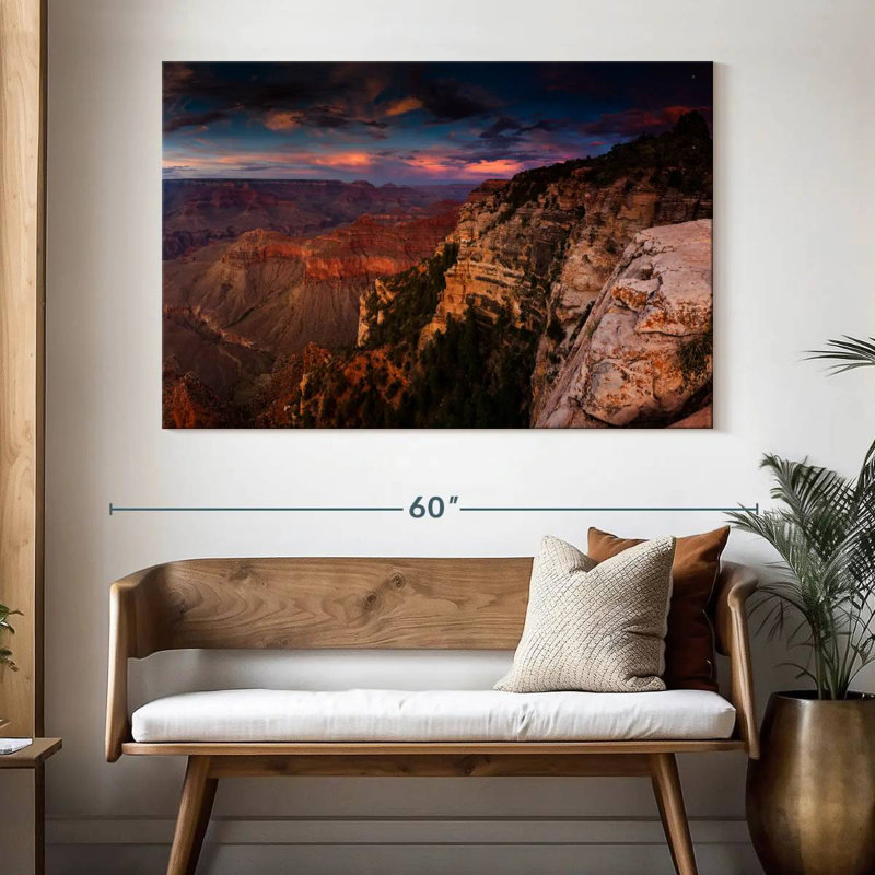 Alvord, coucher de soleil au Grand Canyon, H 34 po x l 51 po