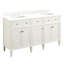 60" Elmdale Double Bathroom Vanity Set with Rectangular Undermount Sinks-67574737-67574733-75245595