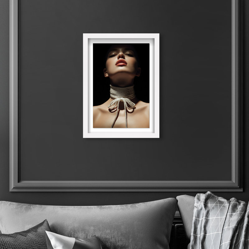 Pearl Constellation Print by Oliver Gal, 25.5"H x 17.5"W, White Shadowbox
