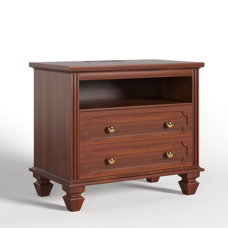72cm W Bedside Table, Brown