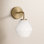 Rooks Single Light Dimmable Armed Sconce