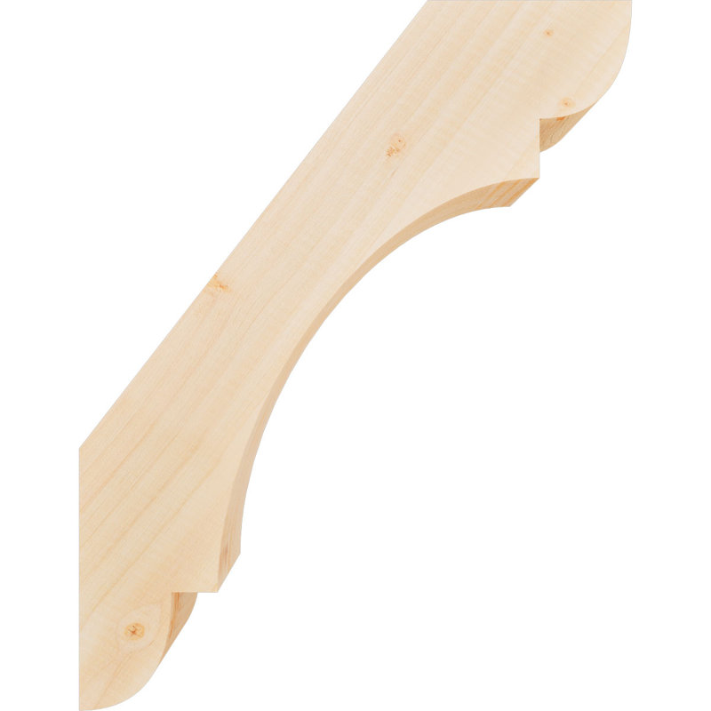 Attelle de genou olympique, Sapin de Douglas, H 18 po x l 3,5 po x P 14 po, Attelle lisse