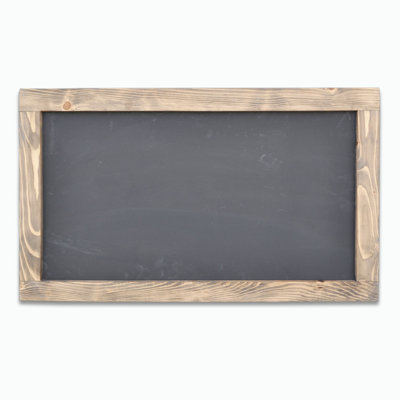 Tableau noir en bois d'épinette noyer fabriqué à la main, 39,4 x 23,6 x 1,6 pouces | Épinette 100% naturelle, durable et élégante | Parfait pour la maison, l'école ou le bureau | Conception élégante pour notes, rappels et projets artistiques