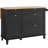Kitchen Island Cart Storage Cabinet Serving with Drawer & Trash Cabinet