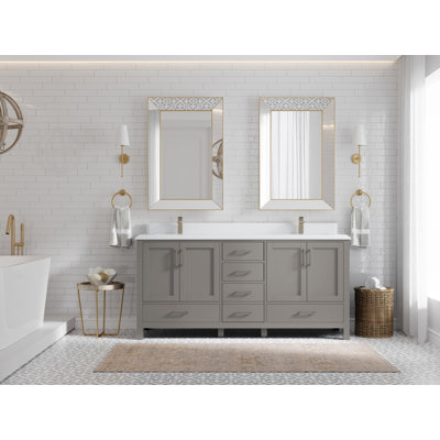 Ensemble de meuble-lavabo double 72 po Malibu