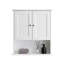 Armoire de rangement murale surélevée au-dessus de la toilette Armoire de rangement murale Armoires à pharmacie en bois