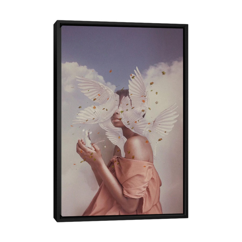 « Anxiété » par Deandra Lee-reproduction de photo, H 26 po x l 18 po x 1,5 po, Toile avec cadre noir, Aucun mat
