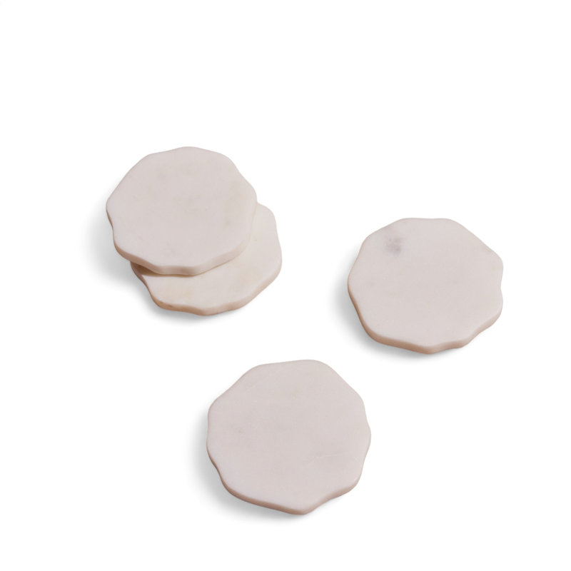 Flor Marble Costers. Set of Four