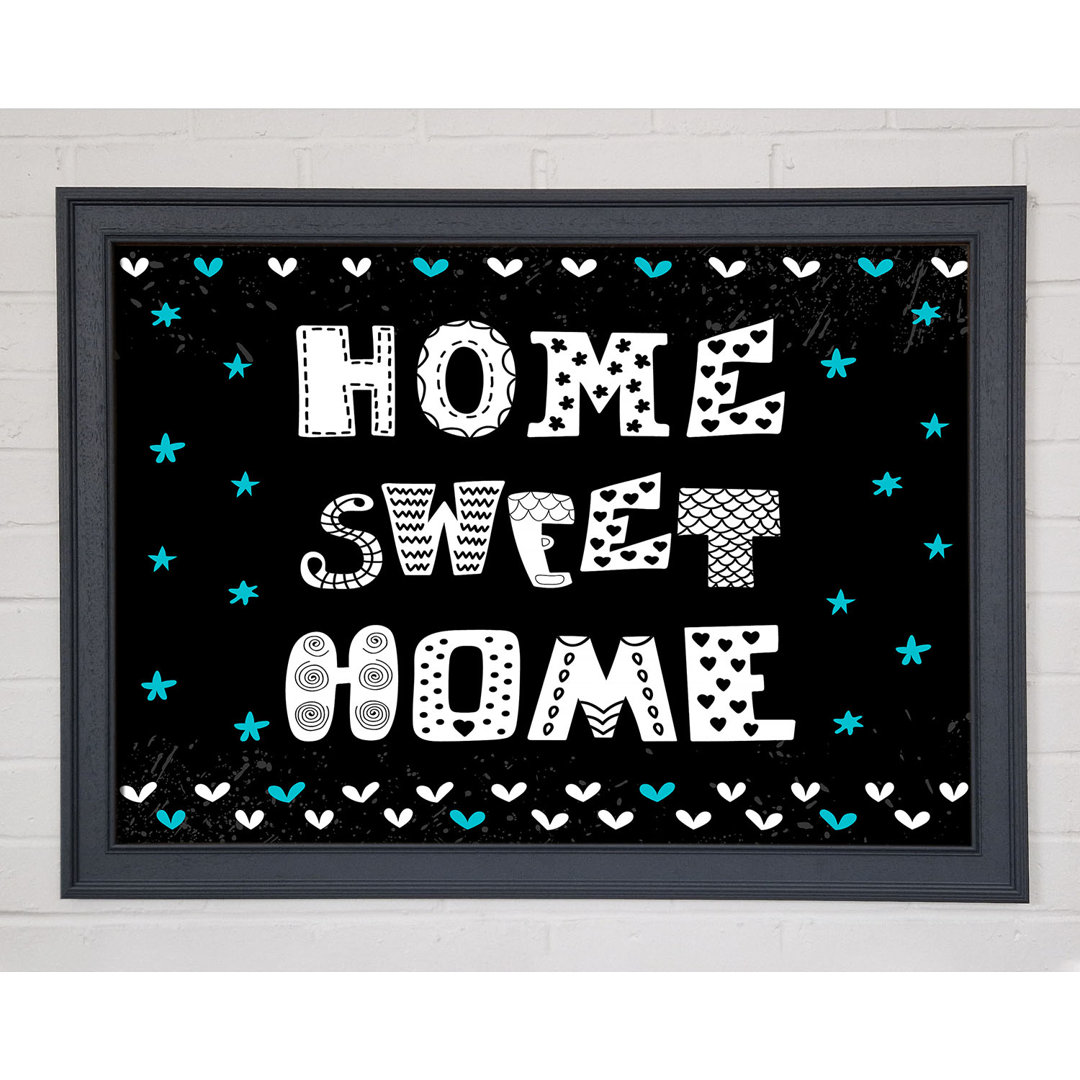 Home Sweet Home 2 - Einzelner Bilderrahmen Typografie