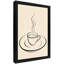 Black Framed Vintage Coffee Wall Art Modern minimalism Style Framed Prints-1986120671